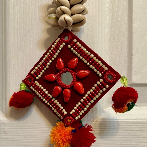 EarthenMetal Handcrafted Beads & Shells
Decorated vertical Boho hanging Decor - Picture 5 of 7